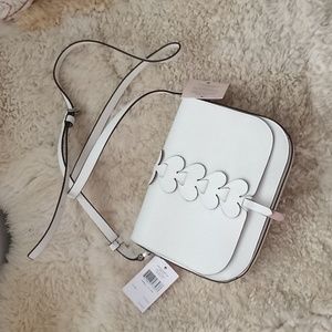 NWT Kate Spade White Smooth leather crossbody bag